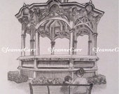 Medina Gazebo Original Drawing