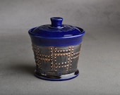 French Butter Crock Ready To Ship Sheet Metal Butter Crock by Symmetrical Pottery