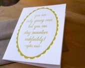 Ogden Nash Birthday Letterpress Card