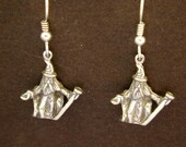 Sterling Silver Wizard Magician Earrings on Heavy Sterling Silver French Wires