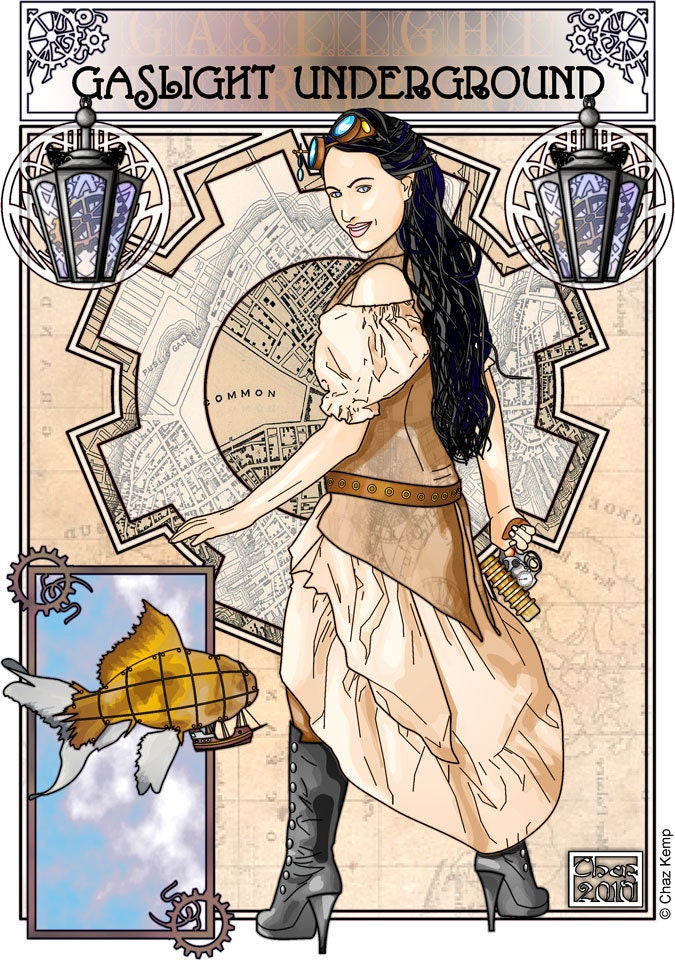 Gaslight Underground  - 18 x 24