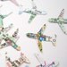 100 Mini Airplanes Map Atlas punch die cut confetti scrapbook embellishments - No191