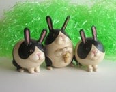 Licorice Dutch Bunnies Original Art Antique Style