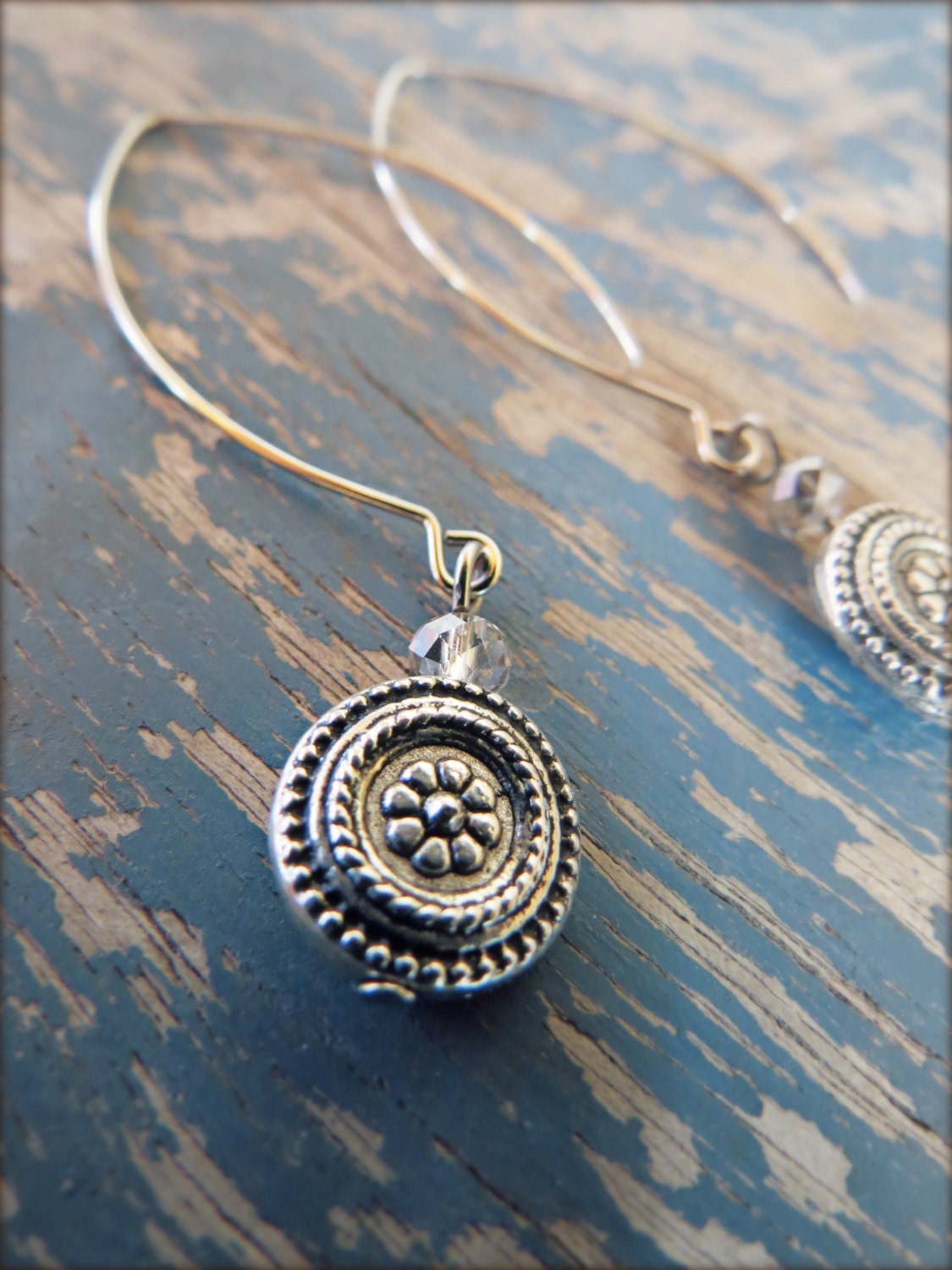 Silver Flower Earrings