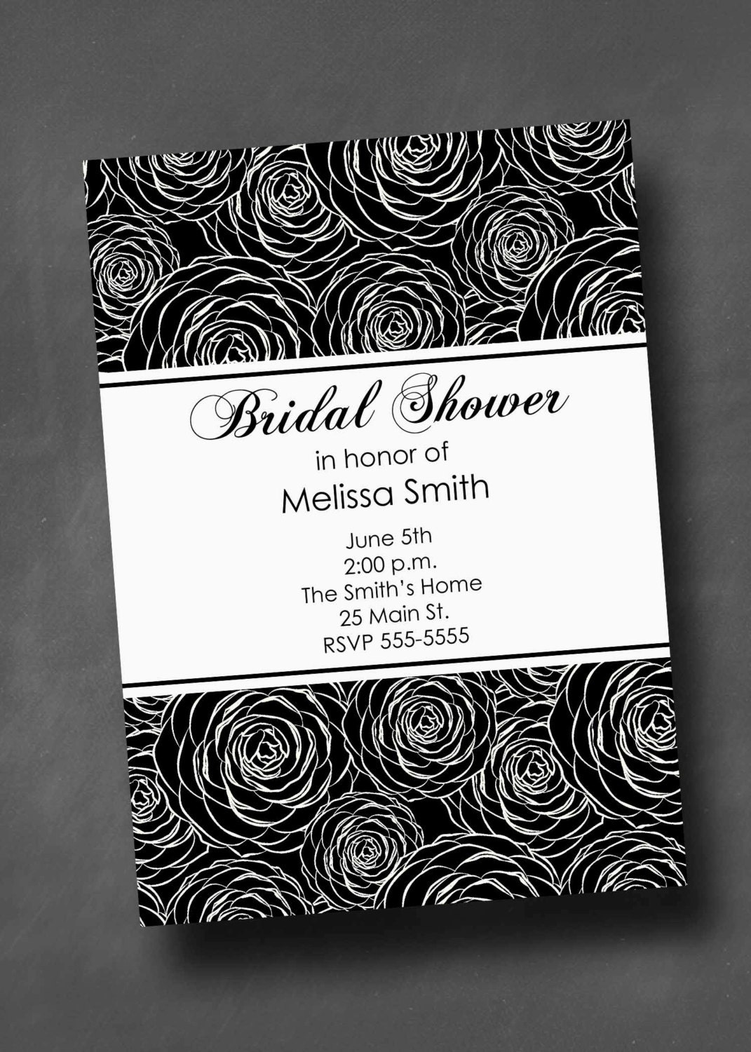 Black & White Bridal Shower Invitation (Digital File) Il_170x135