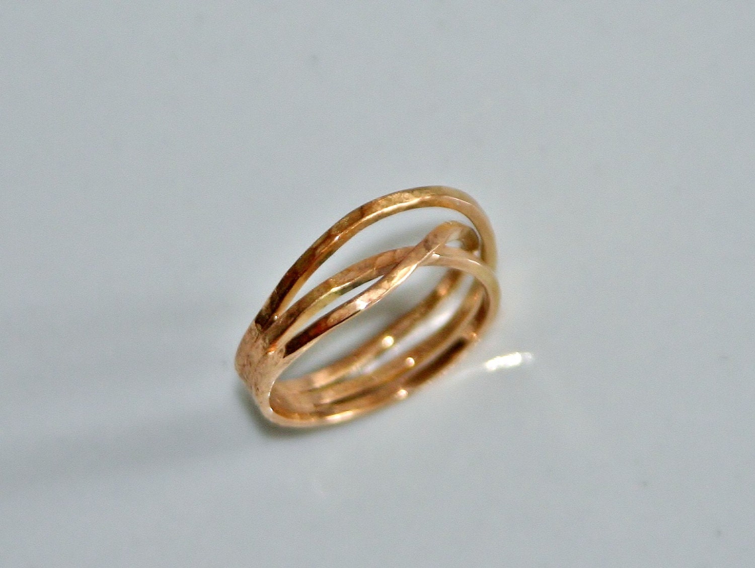 Triple Pass 18k Gold Ring