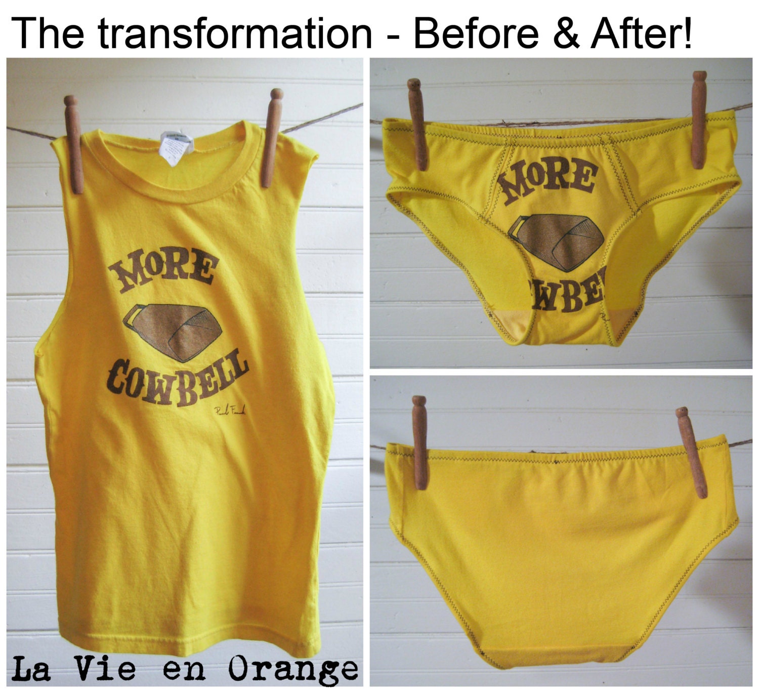 Custom Underwear From Your Old Favorite Tshirt - Boy-Cut - Made to Order