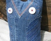 Stuffed Denim Owl