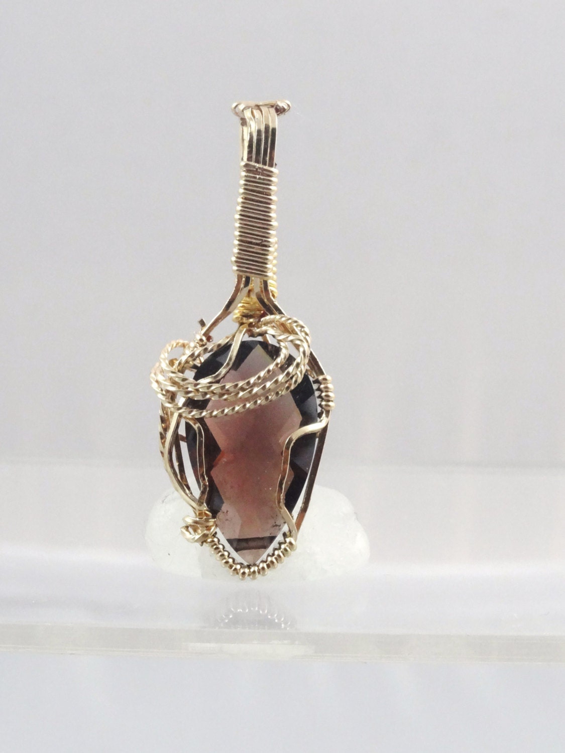 Root Beer Crystal Pendant