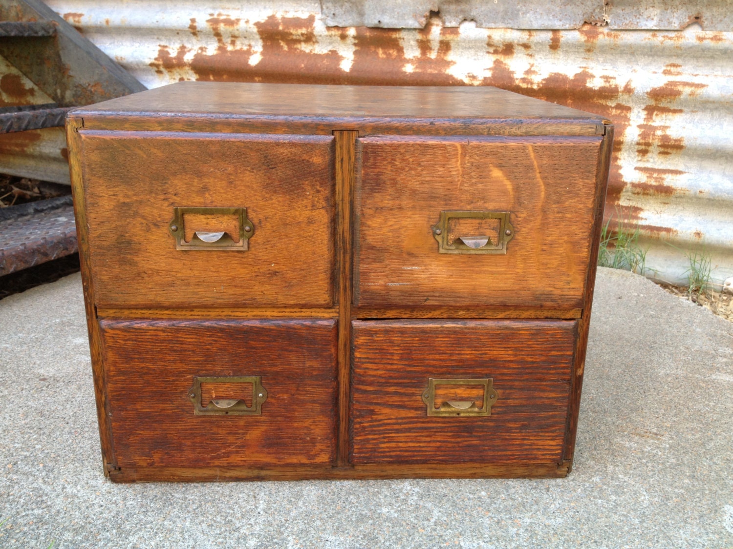 This Antique Wooden File Drawer Cabinet Is Pretty Enough To Make You Want Just One More Drawer