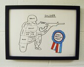 100% British Meat - Giclee Print