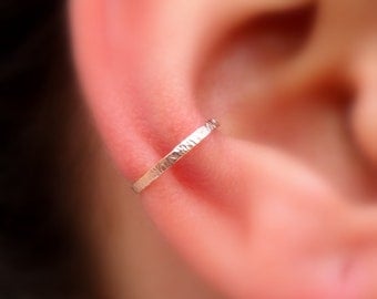 14K Rose Gold Filled Ear Cuff Hoop Earring Cartilage/catchless/tragus/helix/nose ring