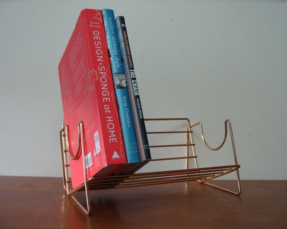 Mid Century Book Rack 1950s 50s Bookrack Desktop Book Case