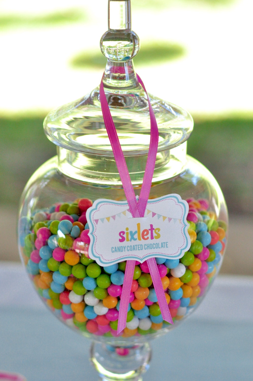 DIY printable food label frame cards - candy shoppe