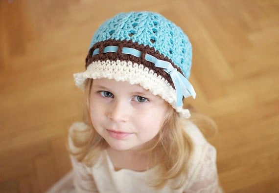 Crochet Pattern for Katrina Cloche Hat - 5 sizes, baby to adult - Welcome to sell finished items