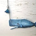 Blue Whale Necklace Nautical Statement Sea Creature