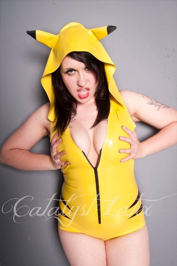 Latex Pikachu Bodysuit