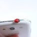 Three Earphone Plug with Ladybugs