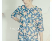 WOMENS Vintage Rose Floral Ruffle Top Shorts with Sash from Fleur and Dot Spring Summer 2013