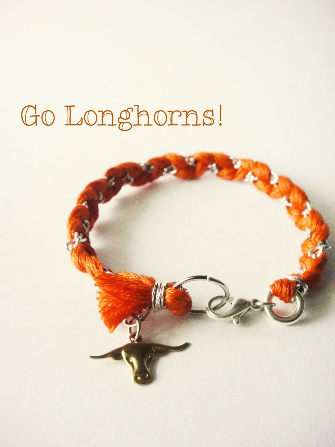 Texas Longhorns Good Luck Charm Bracelet