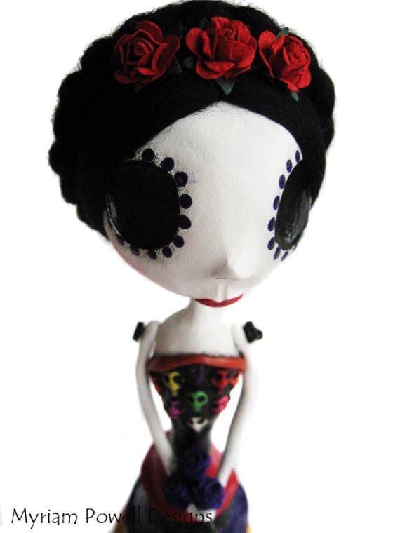 Day of the Dead Doll - OOAK Art Doll - Dia de los muertos - Mexican Art