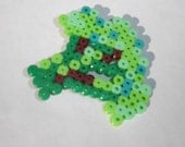 Pixel art cute broccoli pin brooch pin badge vegetable food 8bit 16bit retro video game jewelry original design Minecraft style