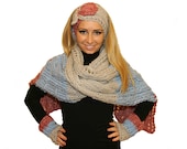 Scarf, Headband, and Armwarmer Set
