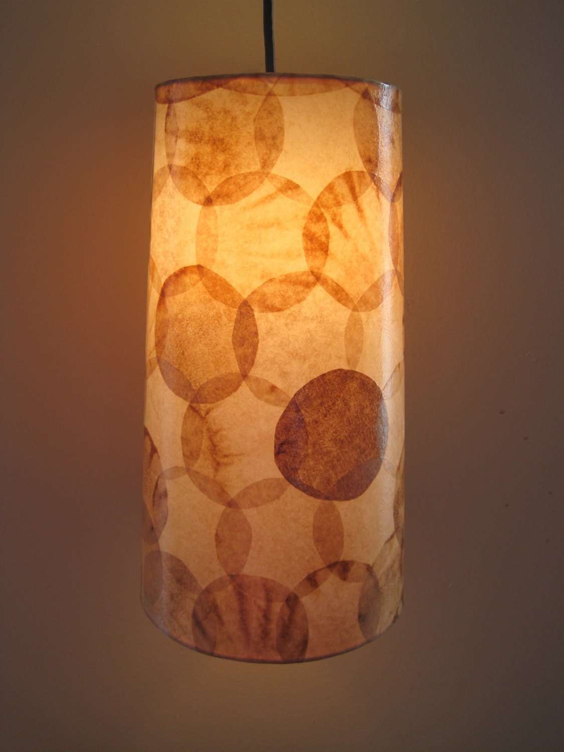 COFFEE FILTER ART - Lighting Pendant Light our Table Lamp Lampshade Recycled Upcycled Paper Lampshade