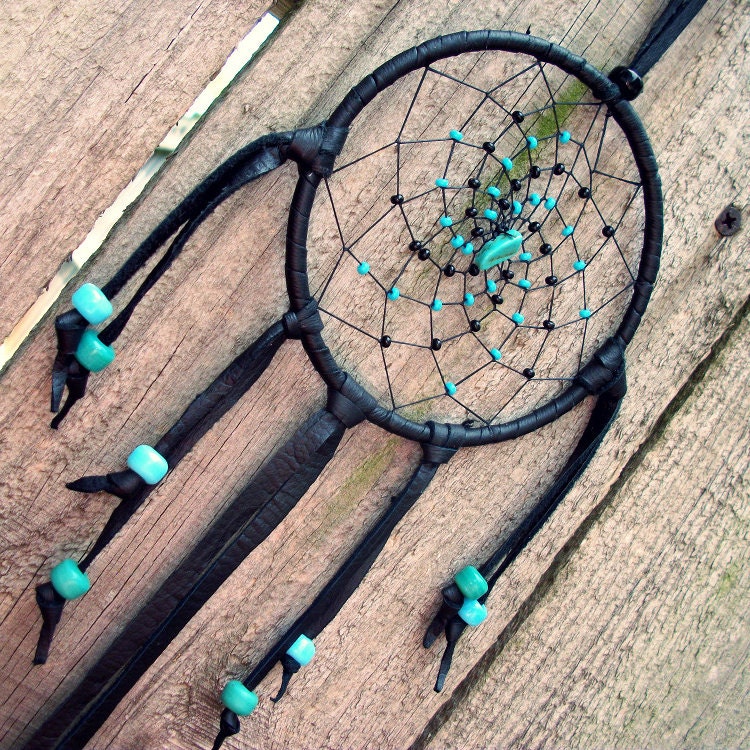 Small Black and Blue Dream Catcher