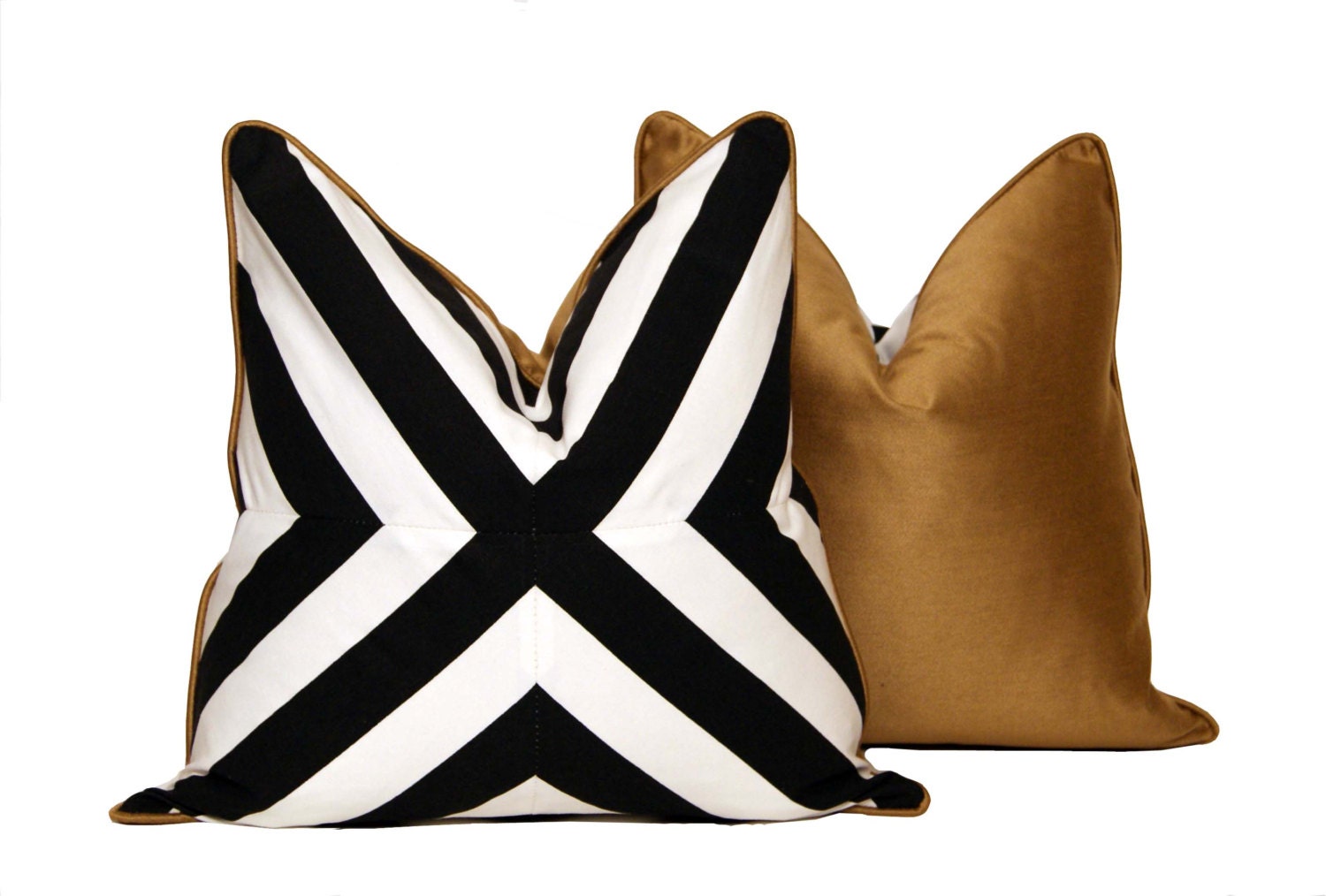 B&W Patchwork X Pillow