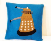 Doctor Who pillow - Dalek Pillow - Felt Pillow - Felt cushion