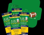 Printable - Football Baby Shower - Ticket Invitations &  Envelope - Custom Personalized