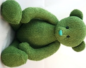 Handmade OOAK Green Teddy Bear