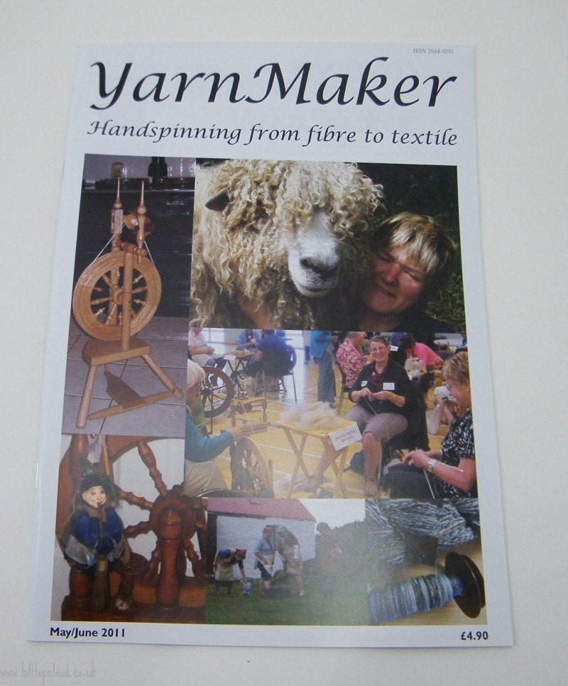 Yarnmaker Magazine- for hand spinners, British produced spinning magazine No.3 January 2011
