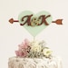 Monogram Wedding Cake Topper by Better Off Wed