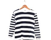Vintage Navy Striped Long Sleeve Tee