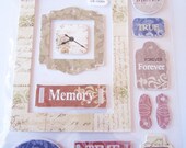 Scrapbook Stickers - Memories - Chipboard Stickers