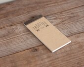 notepad SHOPPING list - craft - letterpress printed SHO7001C