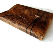 Personalized Extra Large A4 Leather Journal,  Guest Book. Summum Meditatio.