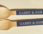 Personalized Nautical Anchor Forks or Spoons - Set of 20 - You Choose the Color Il_170x135