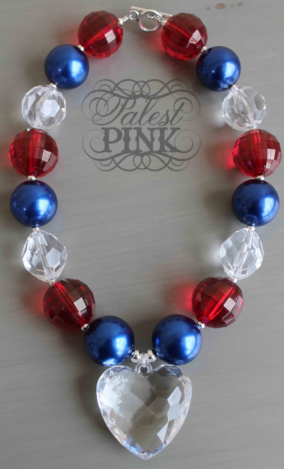 4th July Chunky Heart Necklace