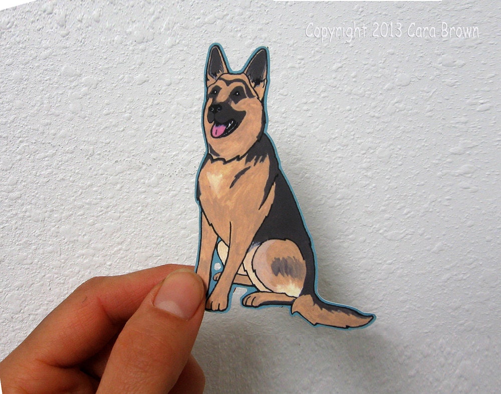 German Shepherd Dog Car Window Sticker Vinyl iPhone Decal waterproof durable indoor/outdoor