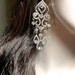 Chandelier earrings - Long - Rhinestone earrings - Gold - 4 1/2" long - Bridal jewelry - Pageant - Prom - Statement earrings -