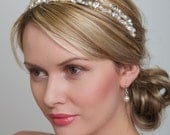 Wedding Hair Accessories - Wedding Headband - Silver Rhinestone, Swarovski Crystal and Pearls