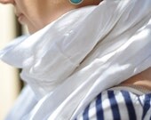 statement gemstone fashion MEDIUM SIZE bold earrings sky light blue jade stone matte textured  silver statment earrings israel