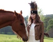 Natural Tribal Feather Headband