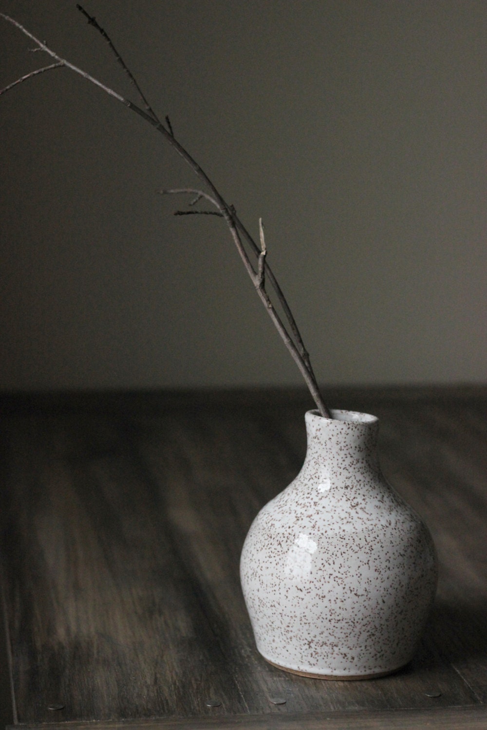 Modern Rustic Ceramic Bud Vase - Kitchen Decor