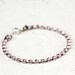 Pink Rhinestone Bracelet. Diamante Bracelet / Sparkly Bracelet / Simple Bracelet / Statement Bracelet / Elegant Bracelet