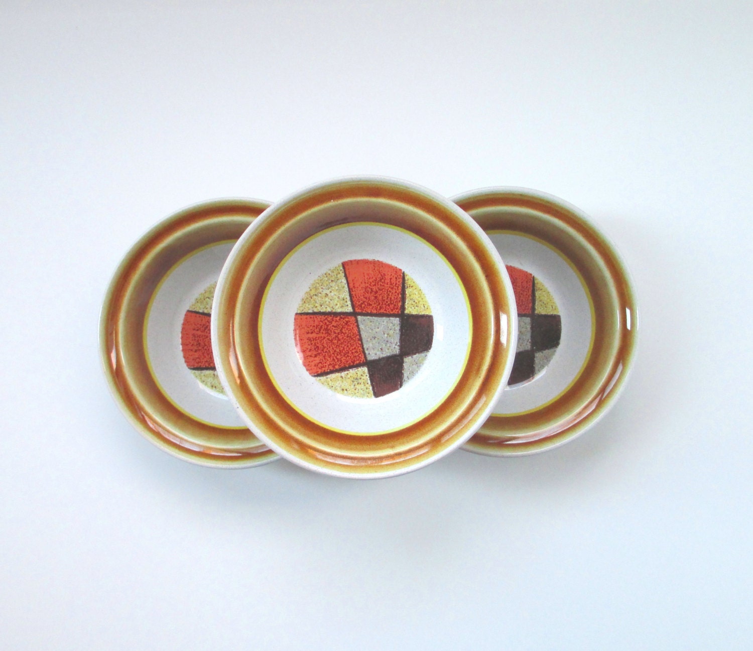 Vintage Soup Bowls, Noritake Sundance, Set of 3