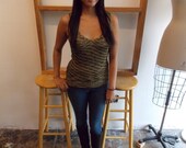 Vintage Handknit Tank - Slinky, Sexy, Casual,